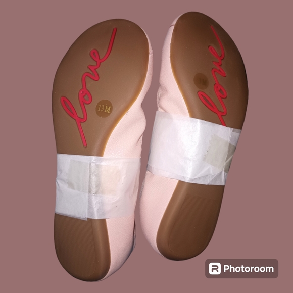 🎈🆕NWT ED by Ellen DeGeneres Peony Pink LOVE Ballet Flats Vegan PRICE IS FIRM - Picture 5 of 9